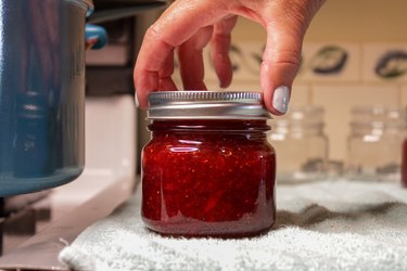 Ruby red and mouth-watering sweet, strawberry jam is a summertime treat!