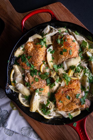 Lemon Artichoke Skillet Chicken Recipe