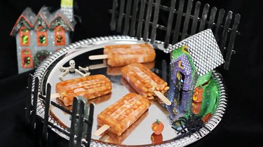 Beanie weenie popsicles on serving platter