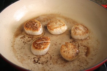 Seared scallops