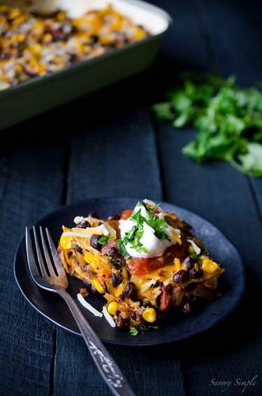 Mexican tortilla casserole.