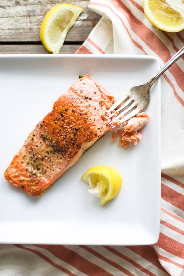 Salmon Cooked on the Stove