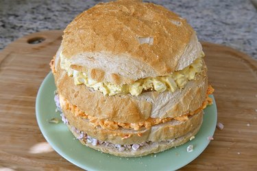 sandwich cake assembled