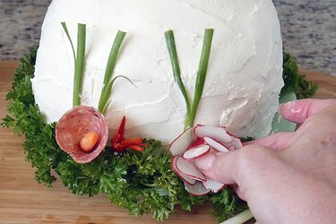 add vegetable decorations