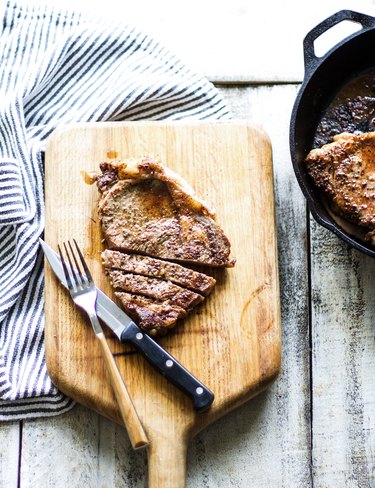 Delicious Steak Cooked on the Stove