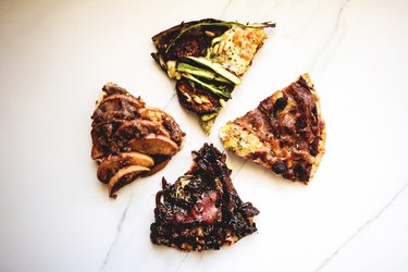 The Breakfast Pizzas are so easy to store and re-heat...but they are best eaten on the day of making!