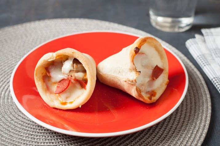 Pizza cones.