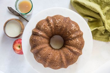 Cake on a cake stand