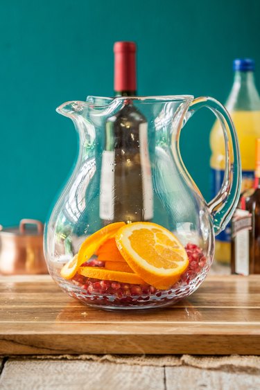 Orange Pomegranate Holiday Sangria Tutorial