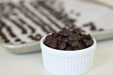 Homemade chocolate chips