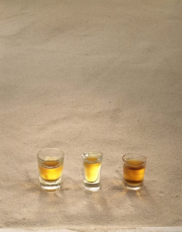 Shots on sand