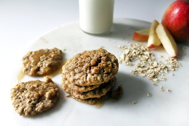 How to Make Yummy Spiced Apple Oatmeal Cookies With Brown Butter Icing