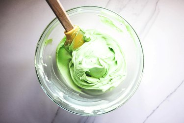 Lime green food coloring.