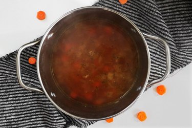 Simmer soup ingredients