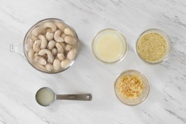 Cashew cheeze ingredients