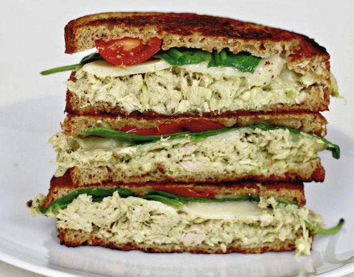 avocado tuna melt