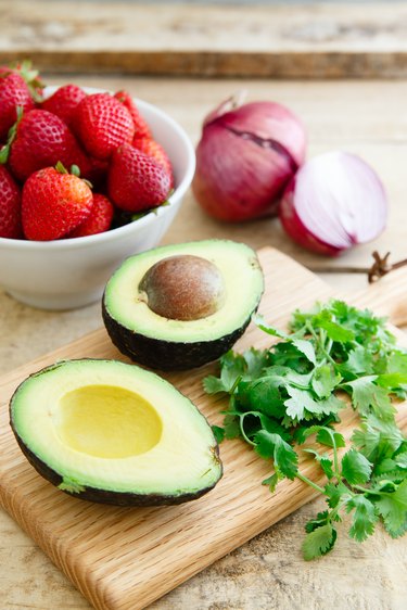 Strawberry avocado salsa ingredients