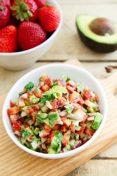 Strawberry avocado salsa