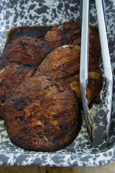 Grilled portobello mushrooms