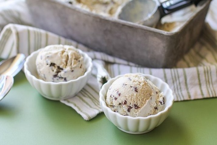 Homemade Mint Chocolate Chip Ice Cream