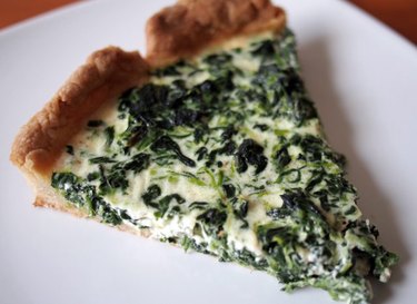 Spinach quiche