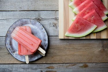 watermelon lime popsicles