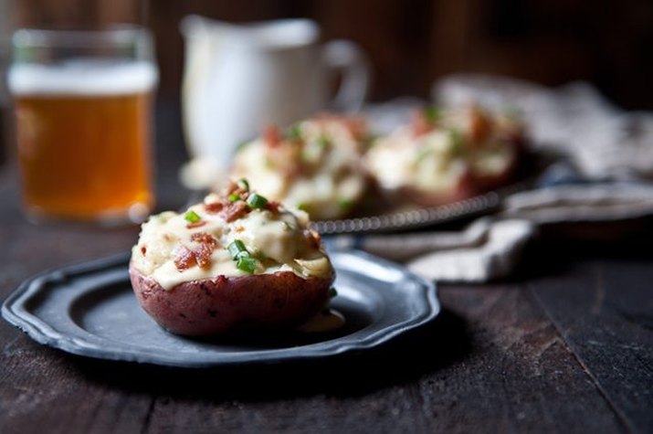 Twice-baked potatoes.