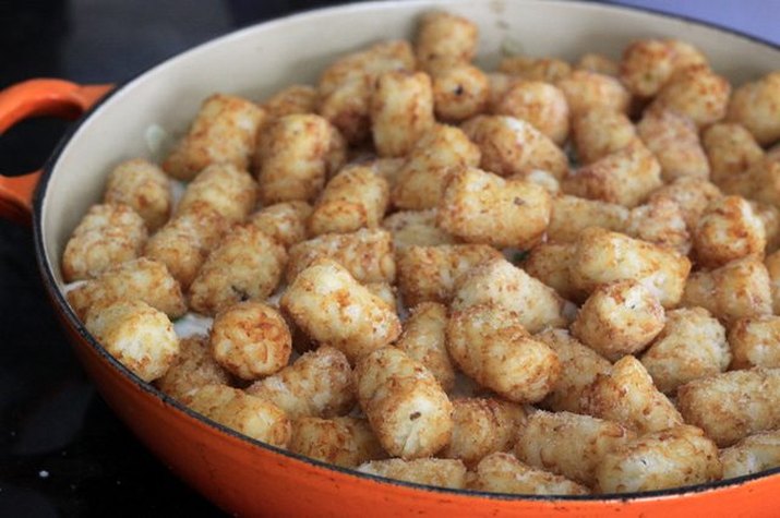 Tater-tot casserole.