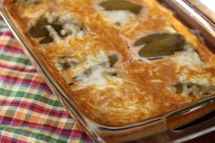 Chili relleno casserole.