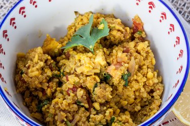 Moong Daal Quinoa Risotto