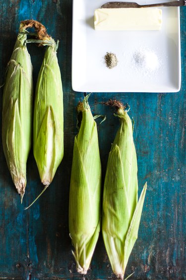 Ingredients for Baked Corn on the Cob